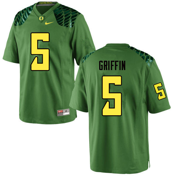 Men #5 Taj Griffin Oregn Ducks College Football Jerseys Sale-Apple Green - Click Image to Close